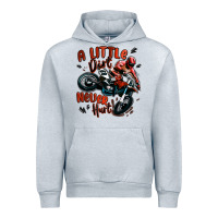Heather Grey a little dirt never hurt dirt bike Urban Hoodie - MaliasSmallBusiness