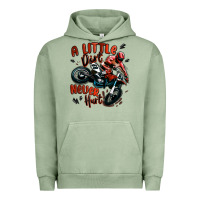 Pigment Oil Green a little dirt never hurt dirt bike Urban Hoodie - MaliasSmallBusiness