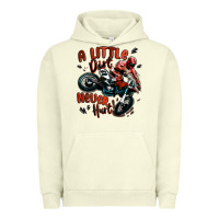 Pigment Pistachio a little dirt never hurt dirt bike Urban Hoodie - MaliasSmallBusiness