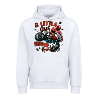 White a little dirt never hurt dirt bike Urban Hoodie - MaliasSmallBusiness