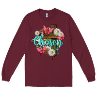 Burgundy chosen Long Sleeve Tee - texasbilliewilder
