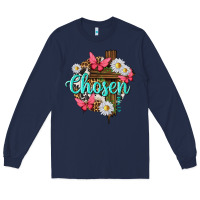 Navy chosen Long Sleeve Tee - texasbilliewilder