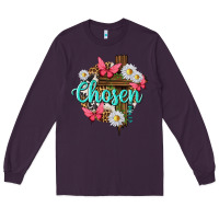 Plum chosen Long Sleeve Tee - texasbilliewilder