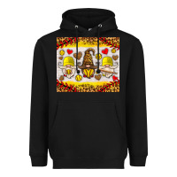 Black softball gnome Heavyweight Hoodie - HRA Design Shop