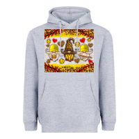 Heather Grey softball gnome Heavyweight Hoodie - HRA Design Shop