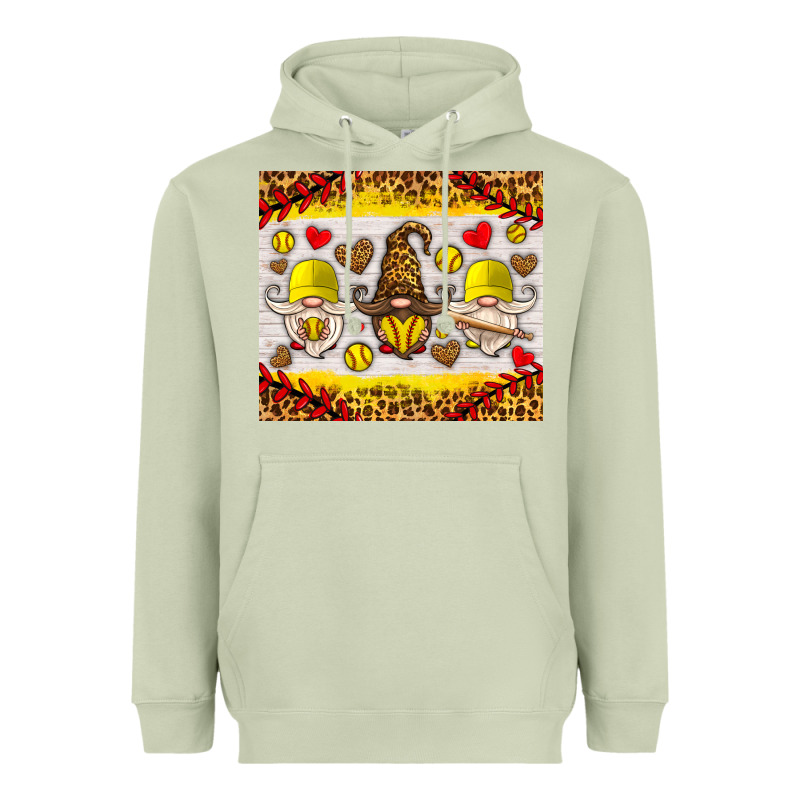 Softball Gnome Heavyweight Hoodie by HRA Design Shop | Teevron