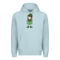 Blue Mist leprechaun girl faceless Premium Hoodie - MaliasSmallBusiness