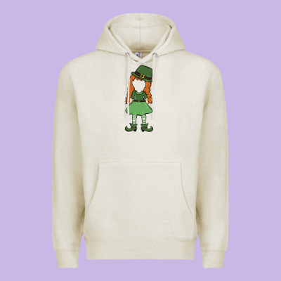 Leprechaun Girl Faceless Premium Hoodie Designed By Maliassmallbusiness