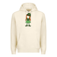 Tofu leprechaun girl faceless Premium Hoodie - MaliasSmallBusiness