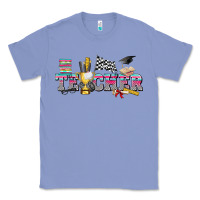 Colony Blue race with teacher Classic Tee - texasbilliewilder