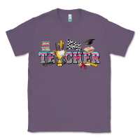 Lavender race with teacher Classic Tee - texasbilliewilder