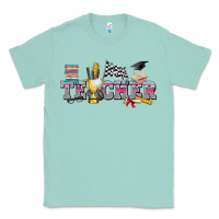 Seafoam race with teacher Classic Tee - texasbilliewilder