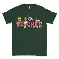 Sports Green race with teacher Classic Tee - texasbilliewilder