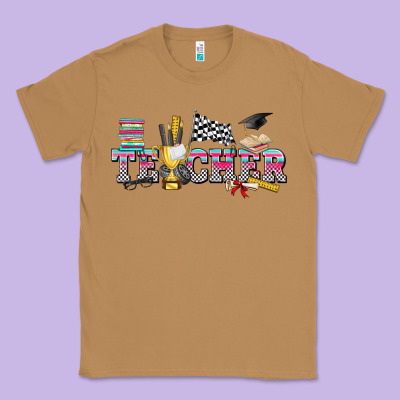 Race With Teacher Classic Tee Designed By Texasbilliewilder