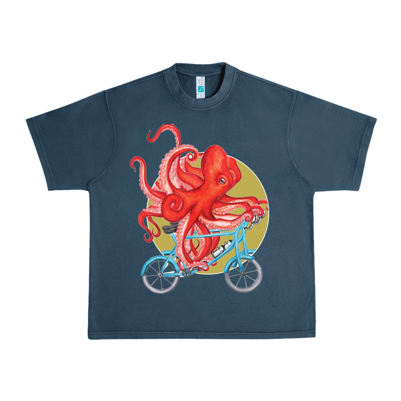 Cycling Octopus Urban Heavy Tee by Bettercallsaul | Teevron
