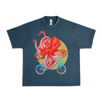 Midnight Navy Cycling octopus Urban Heavy Tee - Bettercallsaul