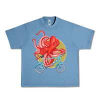 Pebble Blue Cycling octopus Urban Heavy Tee - Bettercallsaul