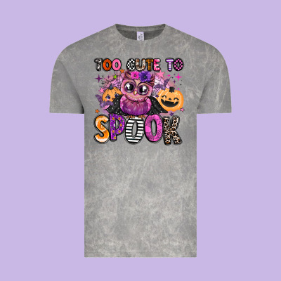 Wicked Cute Too Cute To Spook Vintage Tee Designed By Barkaloodesign