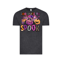 Vintage Black wicked cute too cute to spook Vintage Tee - BarkalooDesign