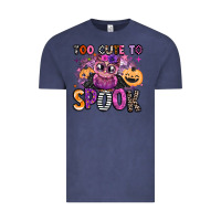 Vintage Denim wicked cute too cute to spook Vintage Tee - BarkalooDesign