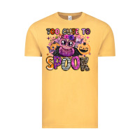 Vintage Mustard wicked cute too cute to spook Vintage Tee - BarkalooDesign