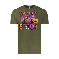 Vintage Olive wicked cute too cute to spook Vintage Tee - BarkalooDesign