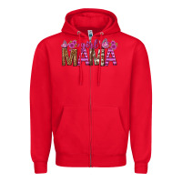 Red girl mama tbw Zipper Hoodie - texasbilliewilder