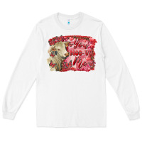 White Valentine's day you moo ve me charolais cow Long Sleeve Tee - RanaPortraitStore