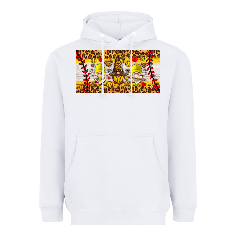 Softball Gnome License Plate Heavyweight Hoodie by HRA Design Shop | Teevron
