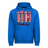 Cobalt valentine's day teacher life pencils Urban Hoodie - MaliasSmallBusiness