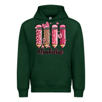 Forest Green valentine's day teacher life pencils Urban Hoodie - MaliasSmallBusiness