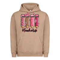 Pigment Burro valentine's day teacher life pencils Urban Hoodie - MaliasSmallBusiness