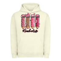 Pigment Pistachio valentine's day teacher life pencils Urban Hoodie - MaliasSmallBusiness