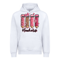 White valentine's day teacher life pencils Urban Hoodie - MaliasSmallBusiness