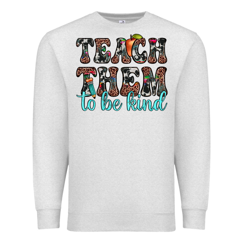 Teach Them To Be Kind Premium Sweatshirt by JahusDesignShop | Teevron
