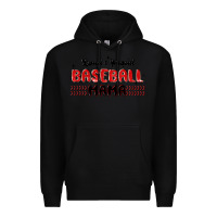 Black loud and proud baseball mama Premium Hoodie - MaliasSmallBusiness