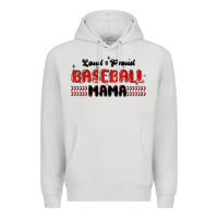 Dove Grey loud and proud baseball mama Premium Hoodie - MaliasSmallBusiness