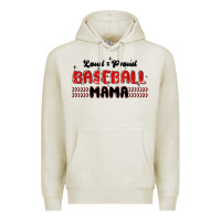 Oatmeal Heather loud and proud baseball mama Premium Hoodie - MaliasSmallBusiness