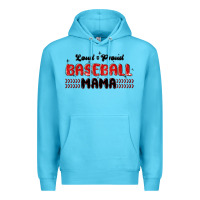 Ocean Blue loud and proud baseball mama Premium Hoodie - MaliasSmallBusiness