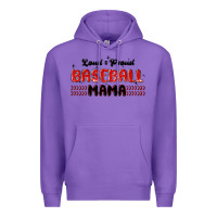 Purple loud and proud baseball mama Premium Hoodie - MaliasSmallBusiness