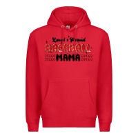Red loud and proud baseball mama Premium Hoodie - MaliasSmallBusiness