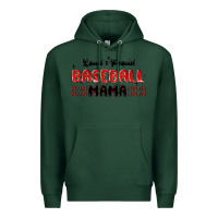 Sports Green loud and proud baseball mama Premium Hoodie - MaliasSmallBusiness