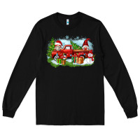 Black Christmas gnomes truck Long Sleeve Tee - Zillion Design Studio