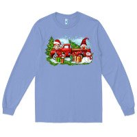 Colony Blue Christmas gnomes truck Long Sleeve Tee - Zillion Design Studio
