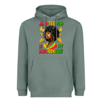 Juneteenth Is My Independence Day Heavyweight Hoodie | Teevron
