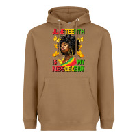 Toasted Coconut juneteenth is my independence day Heavyweight Hoodie - HRA Design Shop