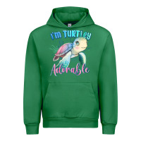 Emerald im turtley adorable turtle Urban Hoodie - MaliasSmallBusiness