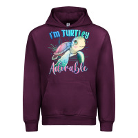 Mauve Wine im turtley adorable turtle Urban Hoodie - MaliasSmallBusiness