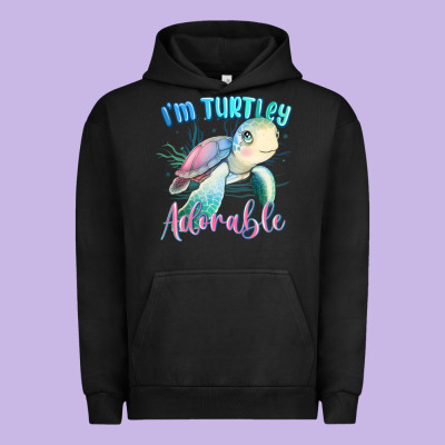 Im Turtley Adorable Turtle Urban Hoodie Designed By Maliassmallbusiness