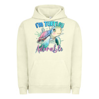 Pigment Pistachio im turtley adorable turtle Urban Hoodie - MaliasSmallBusiness